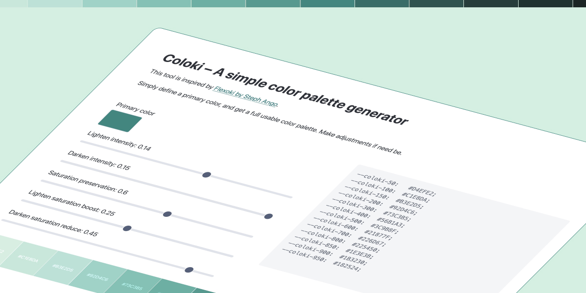 Coloki – En fargepalett-generator